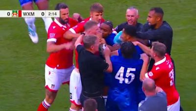 Chelsea vs Wrexham chaos as players brawl two minutes into US friendly