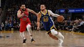 Watch Curry score 35, help Warriors pull away in fourth to beat Raptors