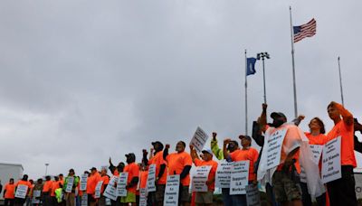 US dockworker strike enters second day with talks at a standstill