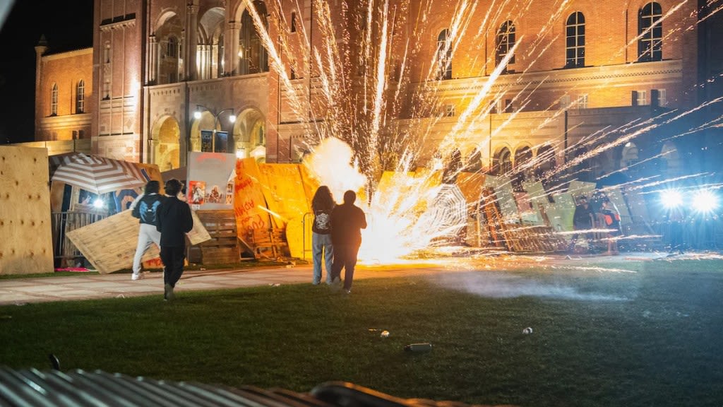UCLA Cancels Classes After Israel-Hamas Protests Escalate Overnight With Tear Gas, Fireworks and LAPD