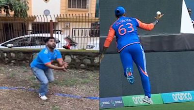 Influencer Recreates SKY's Dramatic T20 World Cup Catch With A Bollywood Twist, Video Goes Viral