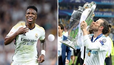 Los sorprendentes datos comparativos de Bale y Vinicius con los mismos partidos en el Real Madrid
