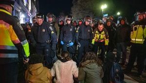 More than 100 people arrested, 4 officers injured as police break up Emerson College encampment