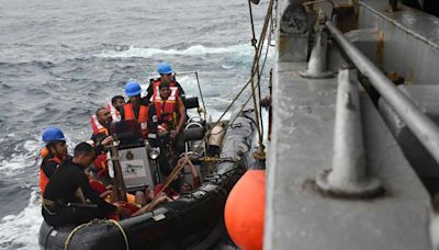 Watch: 8 Indians rescued from capsized oil tanker Prestige Falcon; Navy continues search