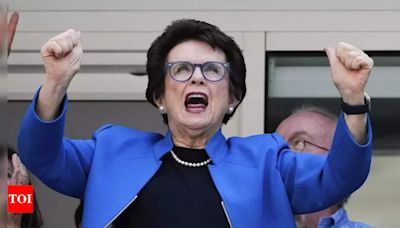 Tennis legend Billie Jean King becomes first female athlete to be awarded Congressional Gold Medal | Tennis News - Times of India