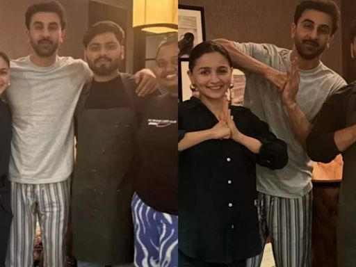 Happy Birthday Ranbir Kapoor: 'Animal' star strikes a happy pose in casual look alongside wife Alia Bhatt and others | Hindi Movie News - Times of India