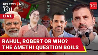 Who Vs Smriti Irani In Amethi | Rahul Gandhi Or Robert Vadra | #ElectionsWithTOI | Elections - Times of India Videos