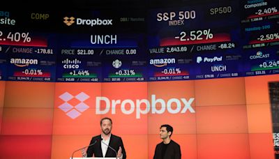 Dropbox finishes up 36% on first day of trading