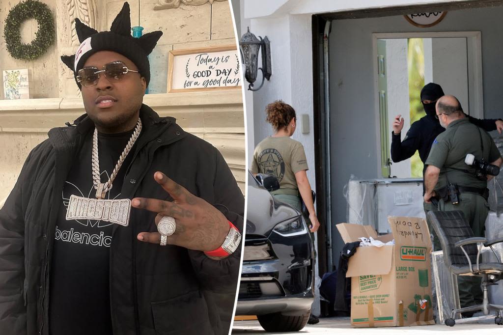 Sean Kingston arrested in California on fraud and theft charges after police raided his Florida home