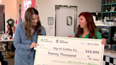 Local coffee shop selected as 'Small Business Hero' surprised with $20K