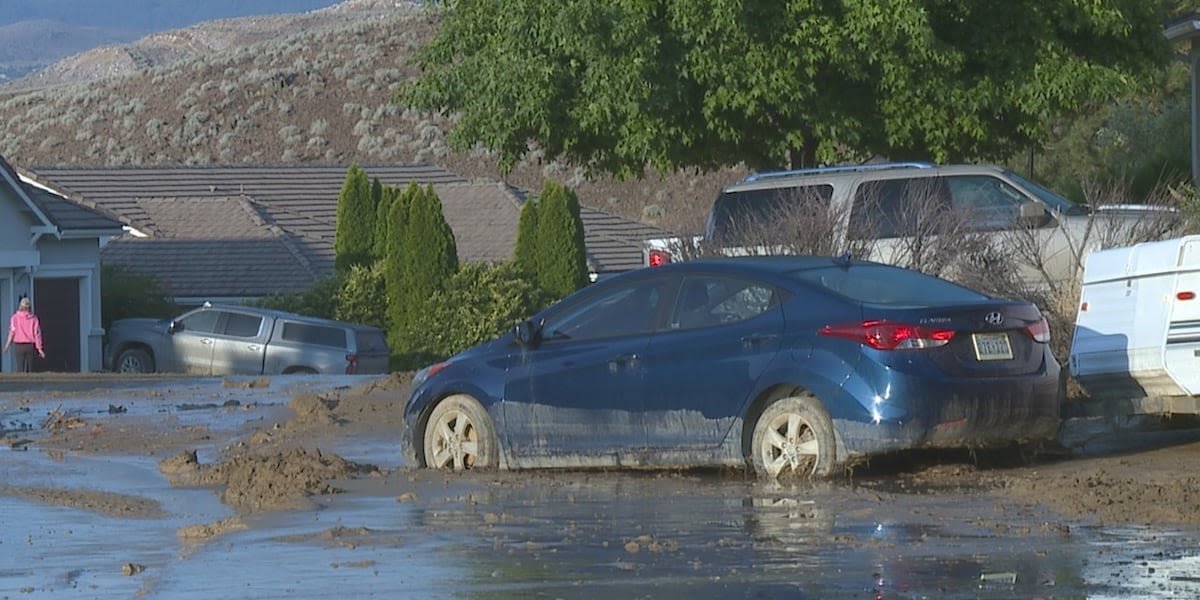 Hidden Valley residents react to heavy mud caused by flash flooding