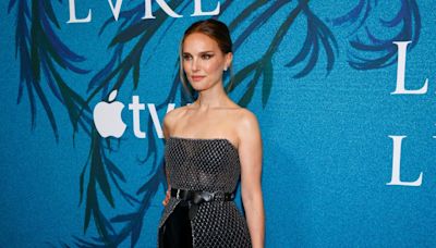 Natalie Portman Channels “Black Swan” in a Beaded LBD and Dramatic Smoky Eye