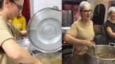 Paola Carosella cozinha marmitas para desabrigados das enchentes no RS; vídeo