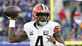 Browns QB Deshaun Watson throwing full speed after shoulder surgery, timetable for return unknown