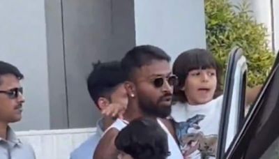 Hardik Pandya Reunited With Son Agastya. India Star's Reaction Says It All - Watch | Cricket News