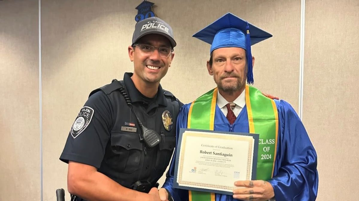 El Cajon man arrested 17 times defies odds, graduates from job program