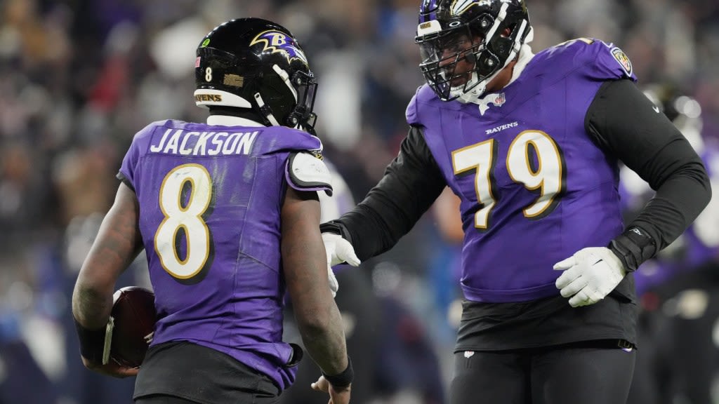 PFF rankings: Where Ravens offensive players land among the NFL's top 32 at their positions