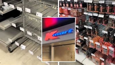 Empty Kmart shelf exposes huge Aussie fear about Target merger