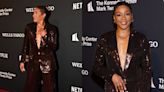 Tiffany Haddish Sparkles in Sequined Retrofête Power Suit at the Mark Twain Prize for American Humor