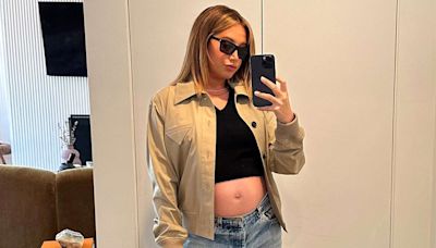 Pregnant Ashley Tisdale Shares Peek at Her Bare Baby Bump: 'The Only Jeans That Will Fit Me Right Now'