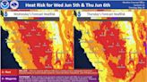 Weather Service Reports Major Heat Risk for Wednesday-Thursday, June 5-6, 2024 – A Chance of High Temperatures of At Least 105 Degrees in the...