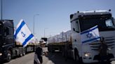 Gaza aid trucks destroyed by fire in Israeli-occupied West Bank