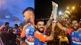 WATCH: SKY Captured New Angle of Virat Kohli Pulling Rohit Sharma to Lift T20 WC Trophy During Victory Parade