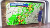 Rain and storms today; cooler but remaining mild