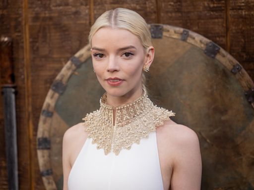 Anya Taylor-Joy Turns Heads in Piercing See-Through Beaded Dress With Arrows Sticking Out of It