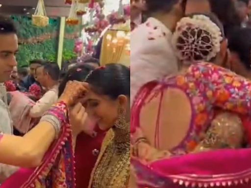 Anant Ambani-Radhika Merchant Wedding: Akash Blesses Newlyweds, Shloka Welcomes Sister-in-Law With a Hug - News18