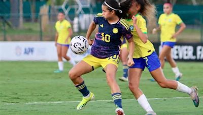 Colombia empató 2-2 contra Brasil en el Sudamericano Femenino sub-17 y definirá todo el domingo ante Ecuador