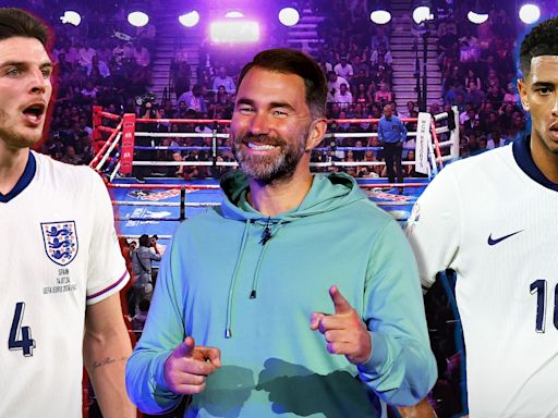 Hearn teases 'wild' charity boxing bout between England stars Bellingham & Rice