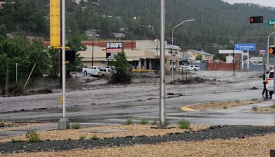 Ruidoso devastated by flooding from wildfire burn scars. See impact of the floodwaters