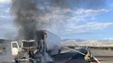 Tractor-trailer carrying ‘hazardous waste’ catches fire in Death Valley