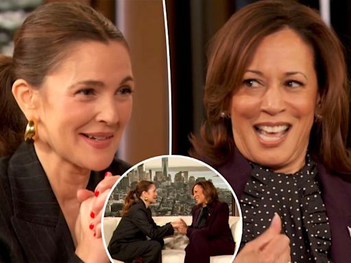 Drew Barrymore tells Kamala Harris she needs to be ‘Momala of the country’ in ‘cringe’ interview