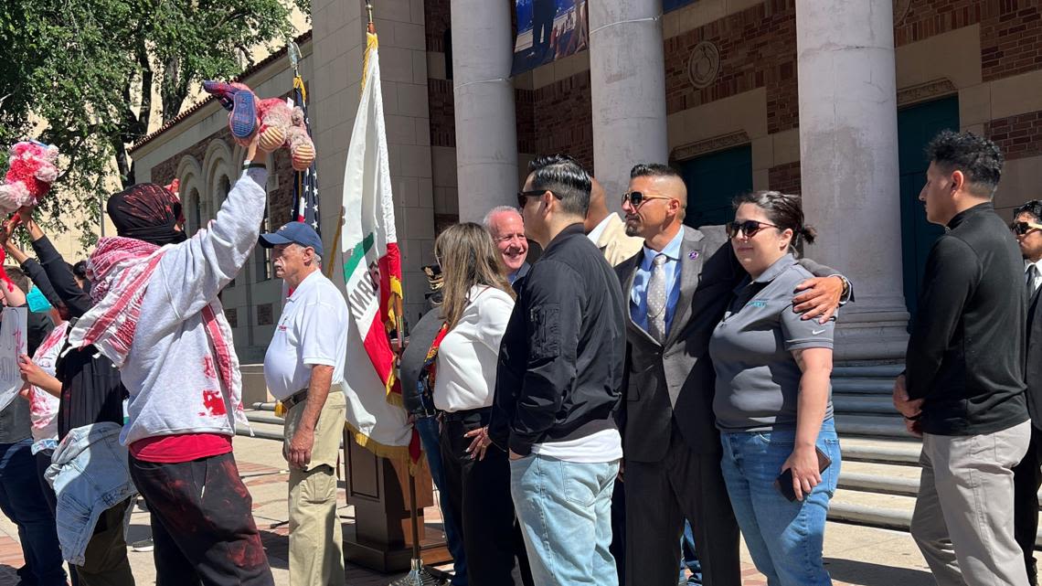 Pro-Palestinian protest disrupts Sacramento Memorial Day event