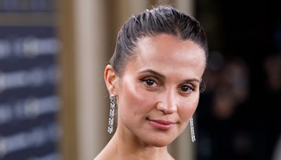 Alicia Vikander's Plunging Gown Is A Classic With One Unexpected Detail