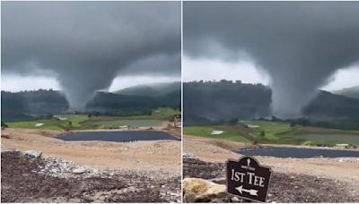 Impactante tornado en Missouri, en un campo de golf diseñado por Tiger Woods