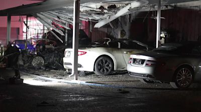 Several Exotics Damaged As Naples Dealer Parking Area Goes Up In Flames | Carscoops