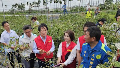 凱米颱風重創屏東 賴清德勘災宣布全品項農災救助