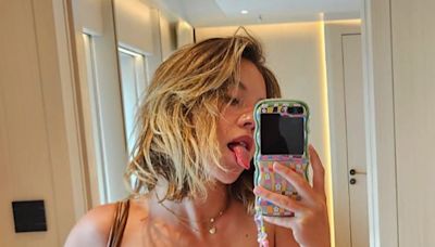 Sydney Sweeney mocked by fans as her bra top can barely stay up in new selfies