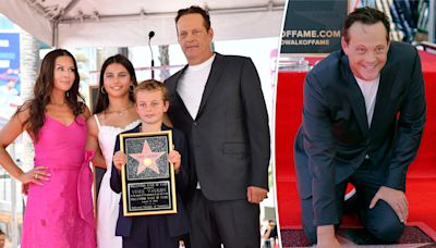 Vince Vaughn makes rare appearance with his wife and kids at Hollywood Walk of Fame ceremony