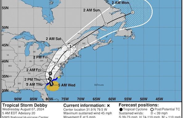 Debby storm path: A look at the flooding, destruction storm has caused since landfall