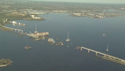 Baltimore Key Bridge Collapse: First cargo ship passes through newly opened deep-water channel