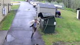 Video shows bear jump out of school dumpster as West Virginia principal sprints away