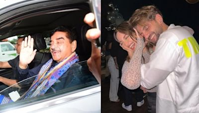 Shatrughan Sinha looks happy as he arrives at Sonakshi Sinha, Zaheer Iqbal's wedding. Watch