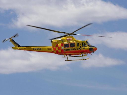 Los bomberos rescatan a una persona en el Castell de Xàtiva