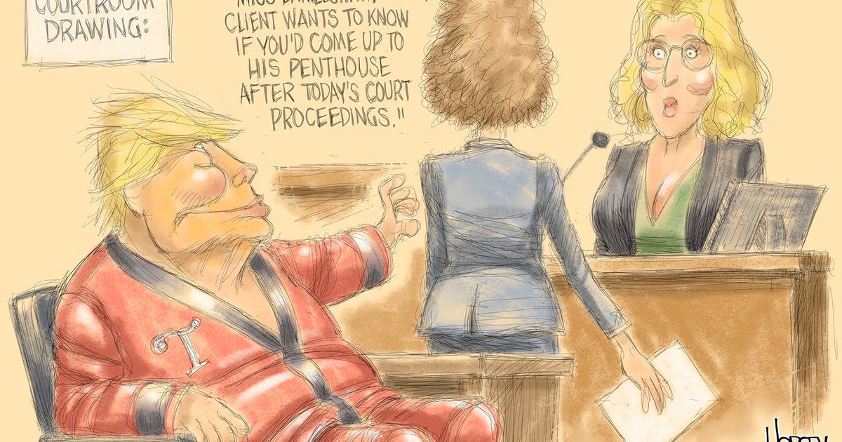 Lurid details laid bare in trial of champion of traditional values | Horsey cartoon