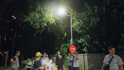 竹市加速汰換逾十年LED路燈 邱臣遠代理市長視察要求提升夜間照明品質、保障市民安全