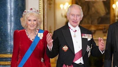 Behind-the-scenes look at Buckingham Palace’s state banquet with gold cutlery and vibrant flowers